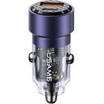 Usams Lad. sam. C39 USB+USB-C 60WFast Charge fioletowy/Purple (US-CC208) - (CC208CC02)