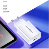 Usams Lad. siec. 1xUsb T22 18W 3A QC3.0+ Kabel USB-C 1m bialy/White (T48) - (T48OCLN01)
