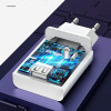Usams Lad. siec. 1xUsb T22 18W 3A QC3.0+ Kabel USB-C 1m bialy/White (T48) - (T48OCLN01)