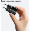 Usams Lad. siec. 1xUSB-C T36 Mini 20W+ Kabel USB-C-Lightning bialy/White PD3.0 Fast Charging (US-CC124+US-SJ484) - (XFKXLOGTL02)