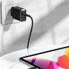 Usams Lad. siec. 1xUSB-C+1xUsb T35 20W(Only head) PD3.0 +QC3.0 Fast Charging czarny/Black (US-CC121) - (CC121TC02)