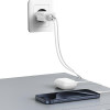 Usams Lad. siec. 2xUsb 18W + kabelLightning/USB-A Fast Charging bialy/White Series Hc - (HCXLTZ01)