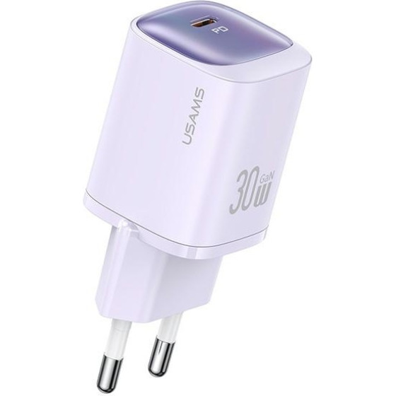 Usams Lad. siec. CC251 30W Gan USB-Cfast Charging Hc Series fioletowy/Purple - (CC251TC03)