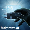 Usams Lad. siec. T41 USB-C+Usb Gan 47WPD+Qc (Only head) Fast Charging czarny/Black (US-CC1 - (CC137TC01)