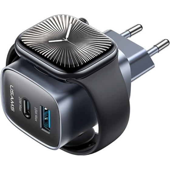 Usams Ladowarka Sieciowa CC293 T67 20W Iwatch 1xUSB-C 1xUSB-A Tarnish - (CC293TC01)
