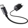 Usams Ladowarka Sieciowa Jc Series CC261 20W Gan Mini Fast Charger 2xUSB-C Czarny - (CC261TC01)