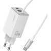 Usams Ladowarka Sieciowa Jc Series CC266 65W Gan Fast Charger 2xUSB-C 1xUSB-A Bialy - (CC266TC02)