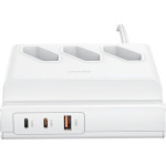 Usams Listwa Zasilajaca 65W Super Sifast Charging Usb Extension Socket Eu bialy/White (US-CC160) - (CC160TC01)