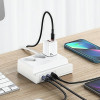 Usams Listwa Zasilajaca 65W Super Sifast Charging Usb Extension Socket Eu bialy/White (US-CC160) - (CC160TC01)