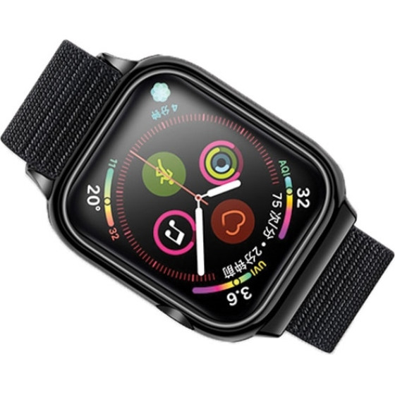Usams Pasek z Etui Apple Watch 4/5/6/7/Se 40/41mm. czarny/Black (US-ZB073) - (ZB73IW1)