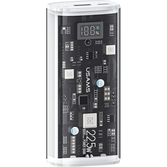 Usams Powerbank 9000mAh Pd 20WQC3.0+Pd Dual-Port Fast Charge bialy/White (US-CD189) - (10KCD18902)