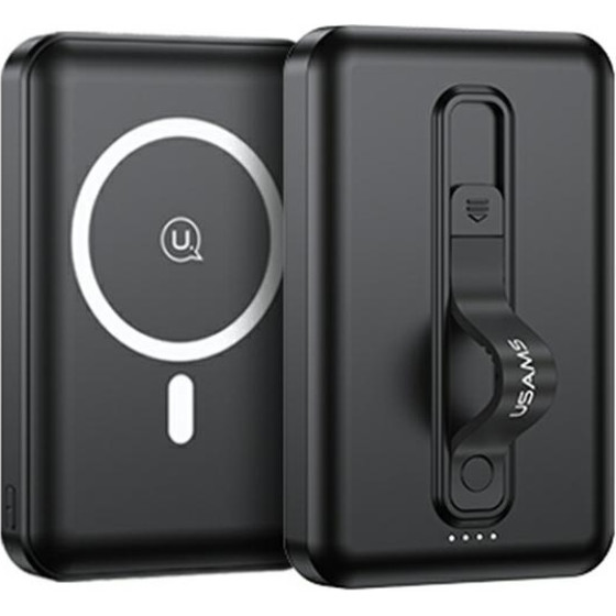 Usams Powerbank PB64 10000mAh 20WQC3.0+Pd Magnetic Wireless Fast Charge czarny/Black (US-CD173) - (10KCD17301)