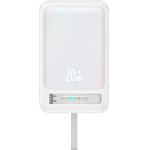 Usams Powerbank Xm Series CD219 10000mAh Magnetic Wireless Bialy - (10KCD21902)