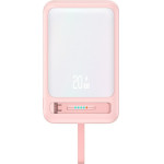 Usams Powerbank Xm Series CD219 10000mAh Magnetic Wireless Rozowy - (10KCD21904)