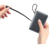 Usams Powerbank Xr Series CD228 10000mAh 20W + Kabel USB-C/Lightning Czarny - (10KCD22801)