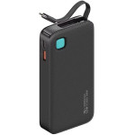 Usams Powerbank Ze Zwijanym Kablem USB-Cretractable 10000 Mah Pd 20W Fast Charge Xy Series czarny/Black 10KCD22401�(US-CD224) - (10KCD22401)