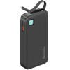 Usams Powerbank Ze Zwijanym Kablemretractable Lightning 10000 Mah Pd 20W Fast Charge Xy Series czarny/Black (US-CD225) - (10KCD22501)