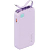 Usams Powerbank Ze Zwijanym Kablemretractable Lightning 10000 Mah Pd 20W Fast Charge Xy Series fioletowy/Purple (US-CD225) - (10KCD22503)
