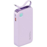Usams Powerbank Ze Zwijanym Kablemretractable Lightning 10000 Mah Pd 20W Fast Charge Xy Series fioletowy/Purple (US-CD225) - (10KCD22503)