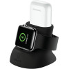 Usams Silikonowy Stojak 2w1 Do Ladowaniaapple Watch i Airpods czarny/Black (US-ZJ051) - (ZJ51ZJ01)