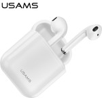 Usams Sluchawki Bluetooth 5.0 Tws Luseries Bezprzewodowe bialy/White (US-LU001) - (BHULU01)