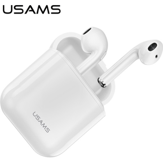 Usams Sluchawki Bluetooth 5.0 Tws Luseries Bezprzewodowe bialy/White (US-LU001) - (BHULU01)