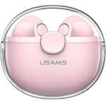 Usams Sluchawki Bluetooth 5.1 Tws Buseries Bezprzewodowe rozowy/Pink - (BHUBU04)