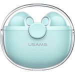 Usams Sluchawki Bluetooth 5.1 Tws Buseries Bezprzewodowe zielony/Green - (BHUBU03)