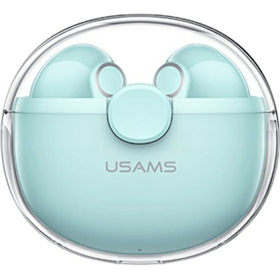 Usams Sluchawki Bluetooth 5.1 Tws Buseries Bezprzewodowe zielony/Green - (BHUBU03)