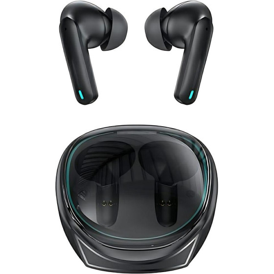 Usams Sluchawki Bluetooth 5.3 Tws ENCXJ13 Series Gaming Earbuds Bezprzewodowe czarny/Black ( - (BHUXJ01)