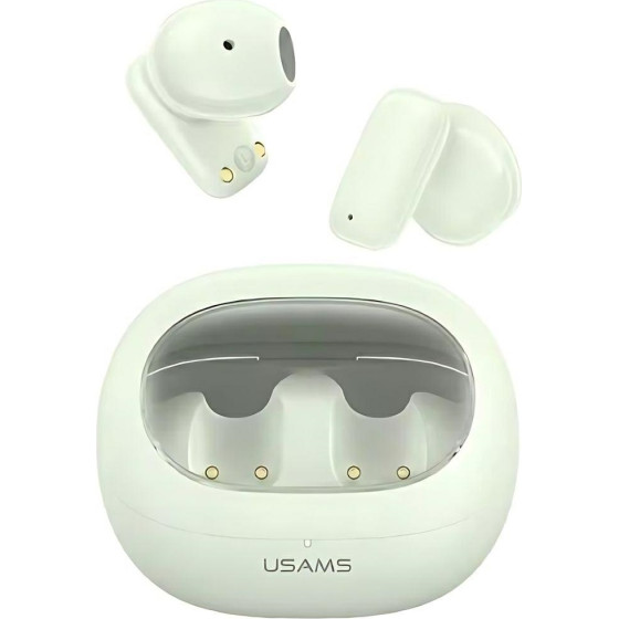 Usams Sluchawki Bluetooth 5.3 Twstd Series Bezprzewodowe zielony/Green (TD22) - (BHUTD04)
