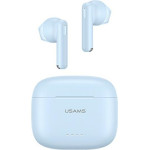 Usams Sluchawki Bluetooth 5.3 TWSUS14 Series Dual Mic Bezprzewodowe niebieskie/Blue - (BHUUS03)