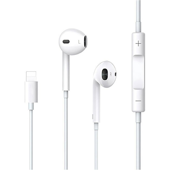 Usams Sluchawki Stereo EP-24 Lightningiphone 7/8/X/XS/Xs Max/Xr bialy/White - (HSEP2401)