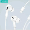 Usams Sluchawki Stereo EP-41 Maxlightning bialy/White (US-SJ621) - (SJ621MHS01)