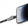 Usams Smycz Do Telefonu z Kablem Do Ladowania SJ746 30W USB-C Do Lightning 1.2m Czarny - (SJ746GS01)