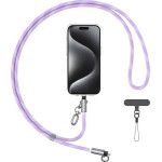 Usams Smycz Do Telefonu z Kablem Do Ladowania SJ746 30W USB-C Do Lightning 1.2m Fioletowy - (SJ746GS02)