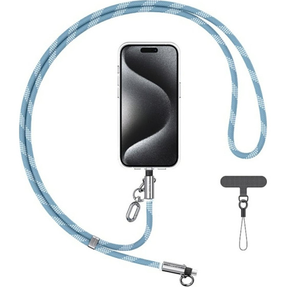 Usams Smycz Do Telefonu z Kablem Do Ladowania SJ746 30W USB-C Do Lightning 1.2m Niebieski - (SJ746GS03)