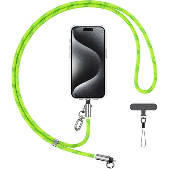 Usams Smycz Do Telefonu z Kablem Do Ladowania SJ746 30W USB-C Do Lightning 1.2m Zielony - (SJ746GS04)