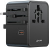 Usams Travel Charger Adapter CC310 3xUSB-C 70W 4in1 US/AU/EU/Uk Black - (CC310TC01)