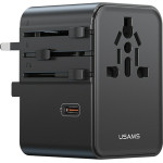 Usams Travel Charger Adapter CC310 3xUSB-C 70W 4in1 US/AU/EU/Uk Black - (CC310TC01)