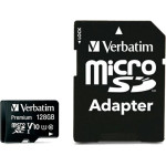 Verbatim 128GB Microsdxc Card V10 + Adapter Black - (44085)