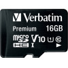 Verbatim 16GB Microsdhc Card V10 + Adapter Black - (44082)