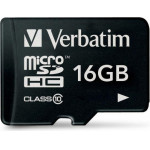 Verbatim 16GB Microsdhc Card V10 Black - (44010)