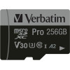Verbatim 256GB Microsd Card + Adapter Pro U3 Black - (47045)