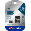 Verbatim 256GB Microsd Card + Adapter Pro U3 Black - (47045)
