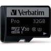 Verbatim 32GB Microsd Card + Adapter Pro U3 Black - (47041)