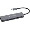 Verbatim Adapter Hub USB-C/HDMI/USB-A 3.2/USB-A 2.0/SD/Microsd Aluminum - (32156)