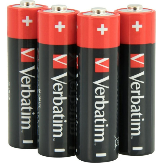 Verbatim Alkaline Battery Aa LR6 4pCs - (49501)