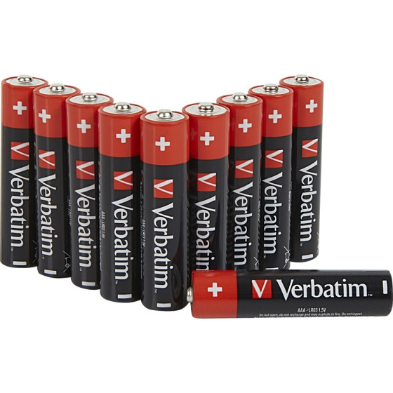 Verbatim Alkaline Battery Aaa LR03 10pCs - (49874)