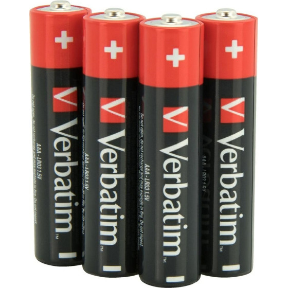 Verbatim Alkaline Battery Aaa LR03 4pCs - (49500)